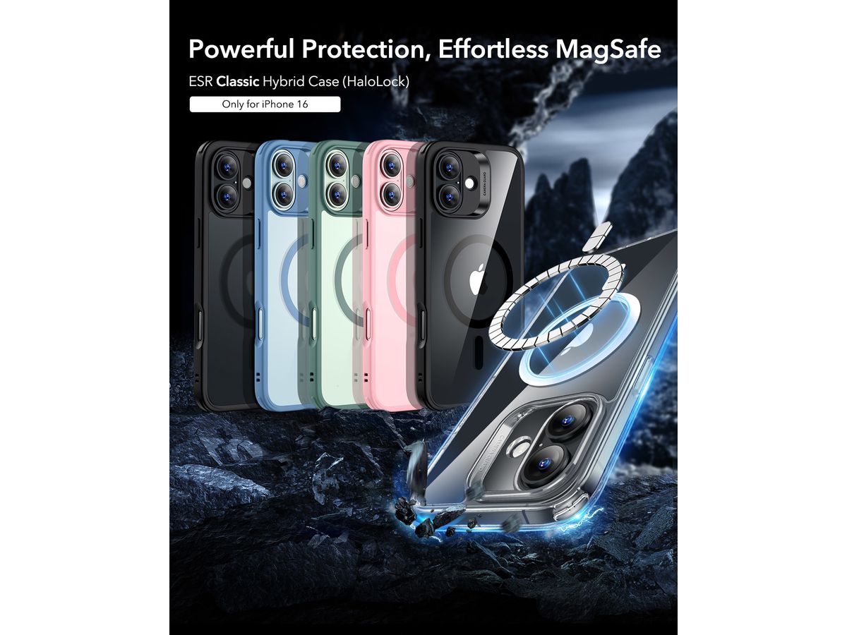 ESR Classic Hybrid Case MagSafe 1A76701 iPhone 16 Clear (4894240220702)