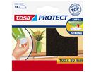 TESA Protect Filzgleiter 100mmx80mm 578910000 braun, zuschneidbar, kratzfest (4042448884985)