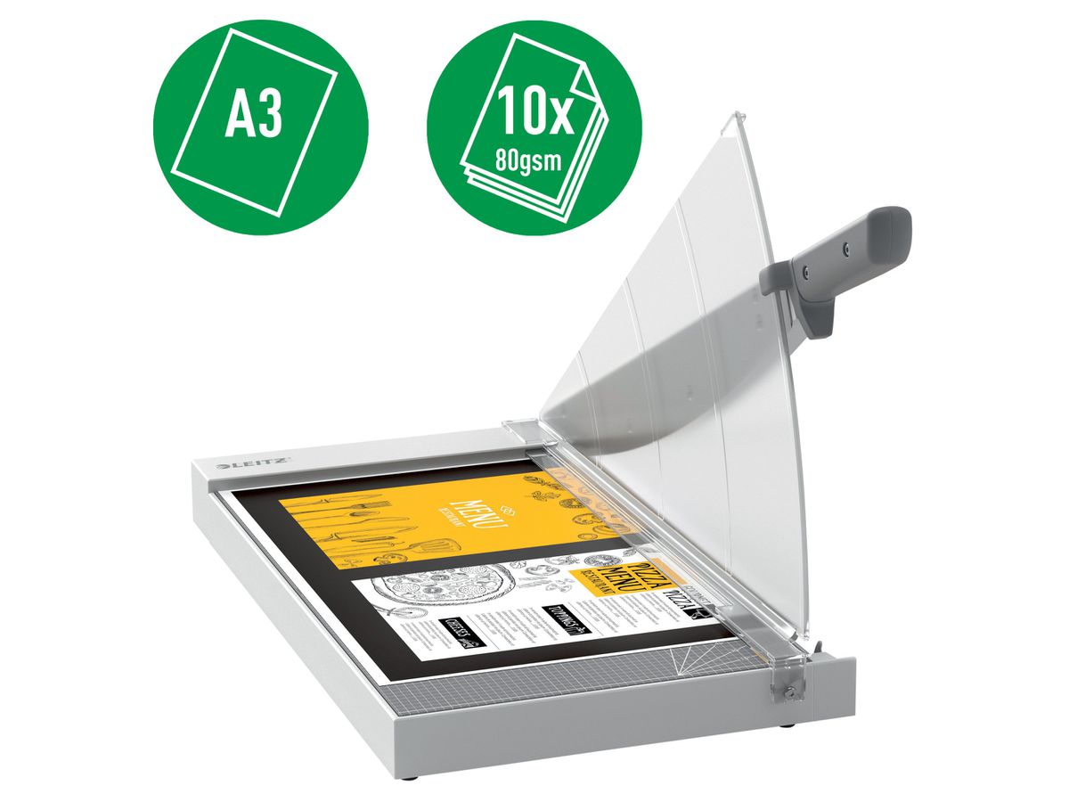 LEITZ talgiatrice a leva 9020-00-00 Precision Home A3 / 10 fogli (4002432129690)