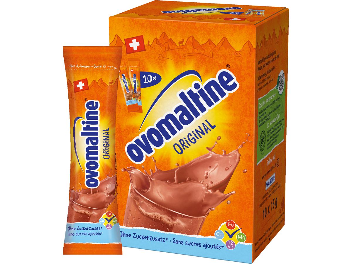OVOMALTINE Orignal 102186439 15g, 10 Stk. (7612100907368)