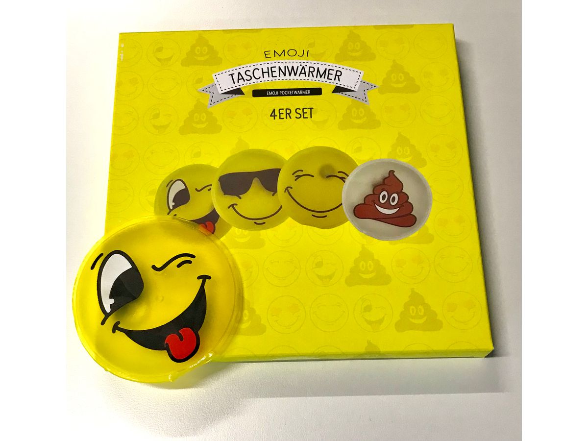 ROOST Scalda mani Set di 4 512609.8 Smiley, ass. 9cm (4012899006809)