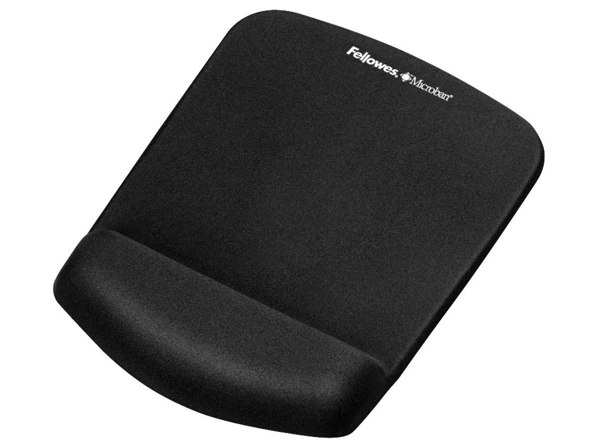 FELLOWES Mausmatte Plushtouch 9252003 schwarz,mit Handgelenkauflage (0043859718917)