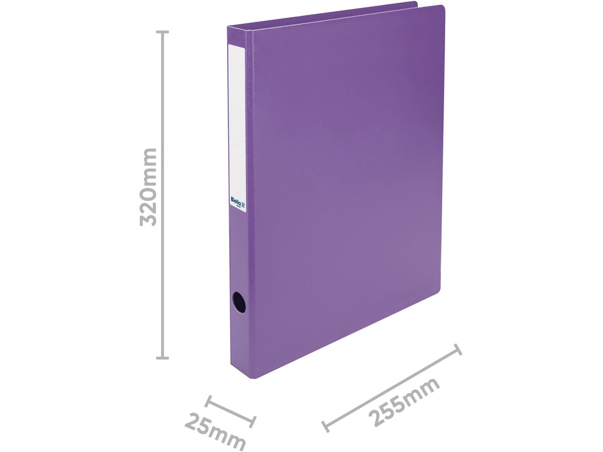BIELLA Ringbuch Viria 3.1cm 15140342U violett 2-Ring A4 (7611365203956)