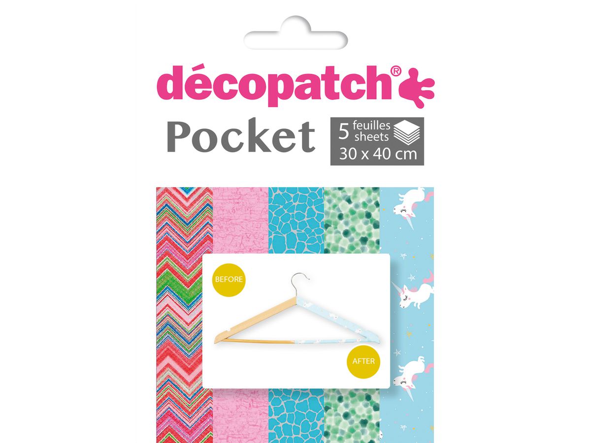 DECOPATCH Papier Pocket Nr. 30 DP030C 5 Blatt à 30x40cm (3609510240301)
