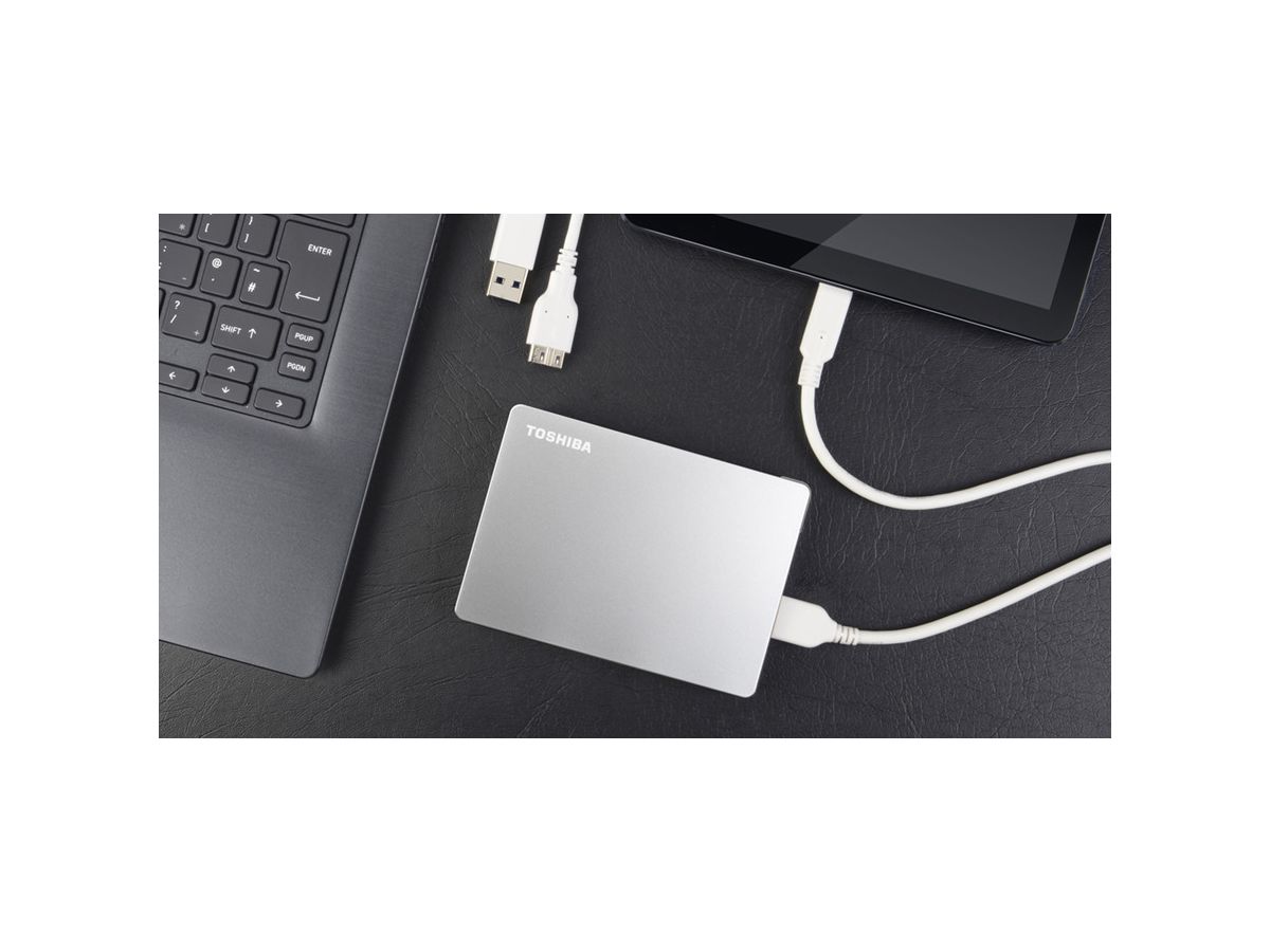 TOSHIBA HDD CANVIO Flex 4TB HDTX140ESCCA USB 3.2 2.5 inch silver (4260557511343)