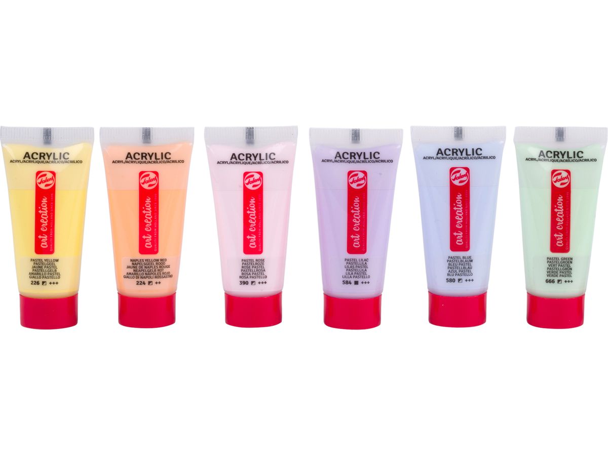 TALENS Colore acrilici 6x12ml 9021862M Pastel (8712079517960)