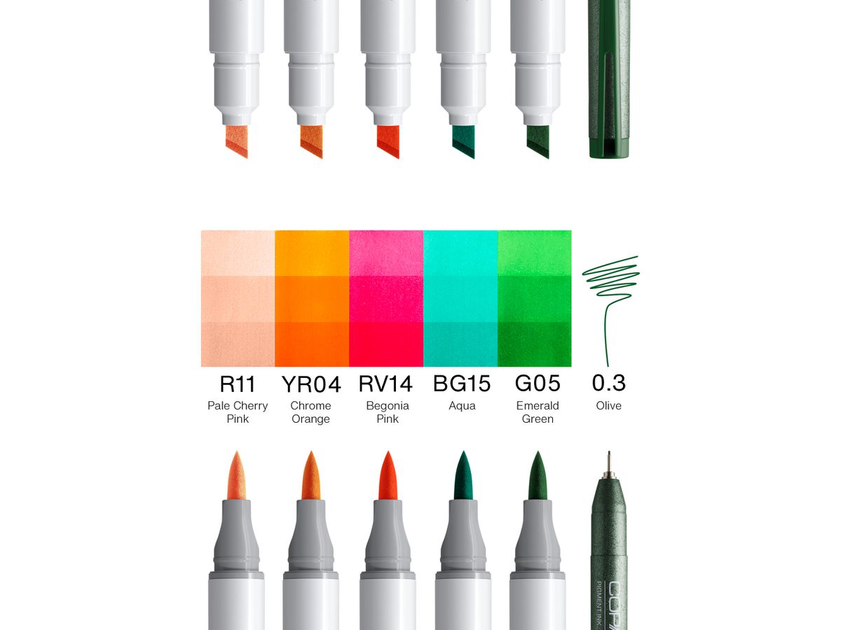 COPIC Marker Ciao Manga Set 22075588 Nami 6 Stück (4013695269672)