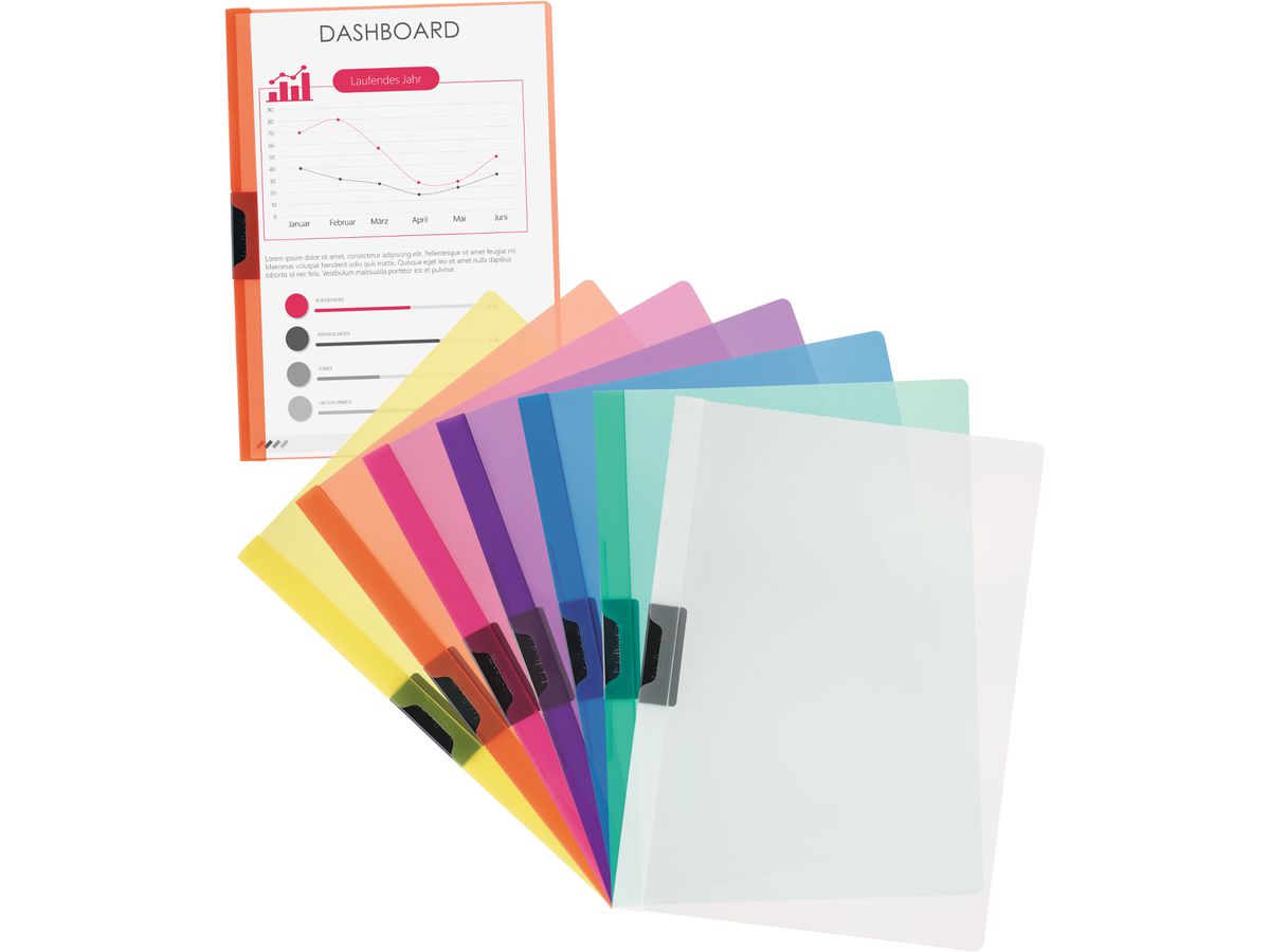 KOLMA Klemmhefter PressQuick Easy A4 11.142.01 grün, bis 20 Blatt (7611967112045)