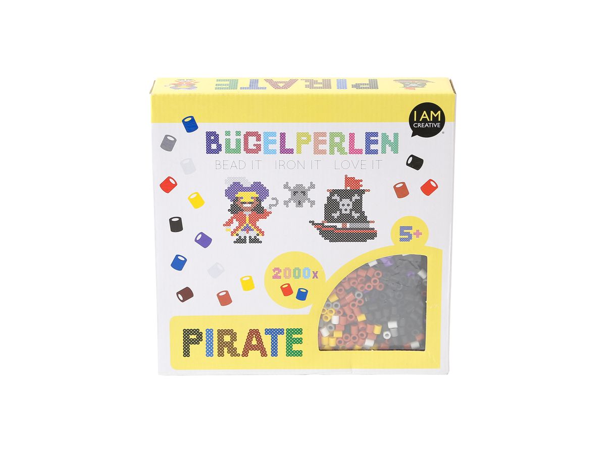 I AM CREATIVE Bügelperlen Set Pirat 4012.35 2000 Stück (7611983182756)