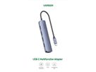 UGREEN USB-C Hub 5in1, Silver 20197 HDMI,4xUSB-A (BB) (6957303821976)
