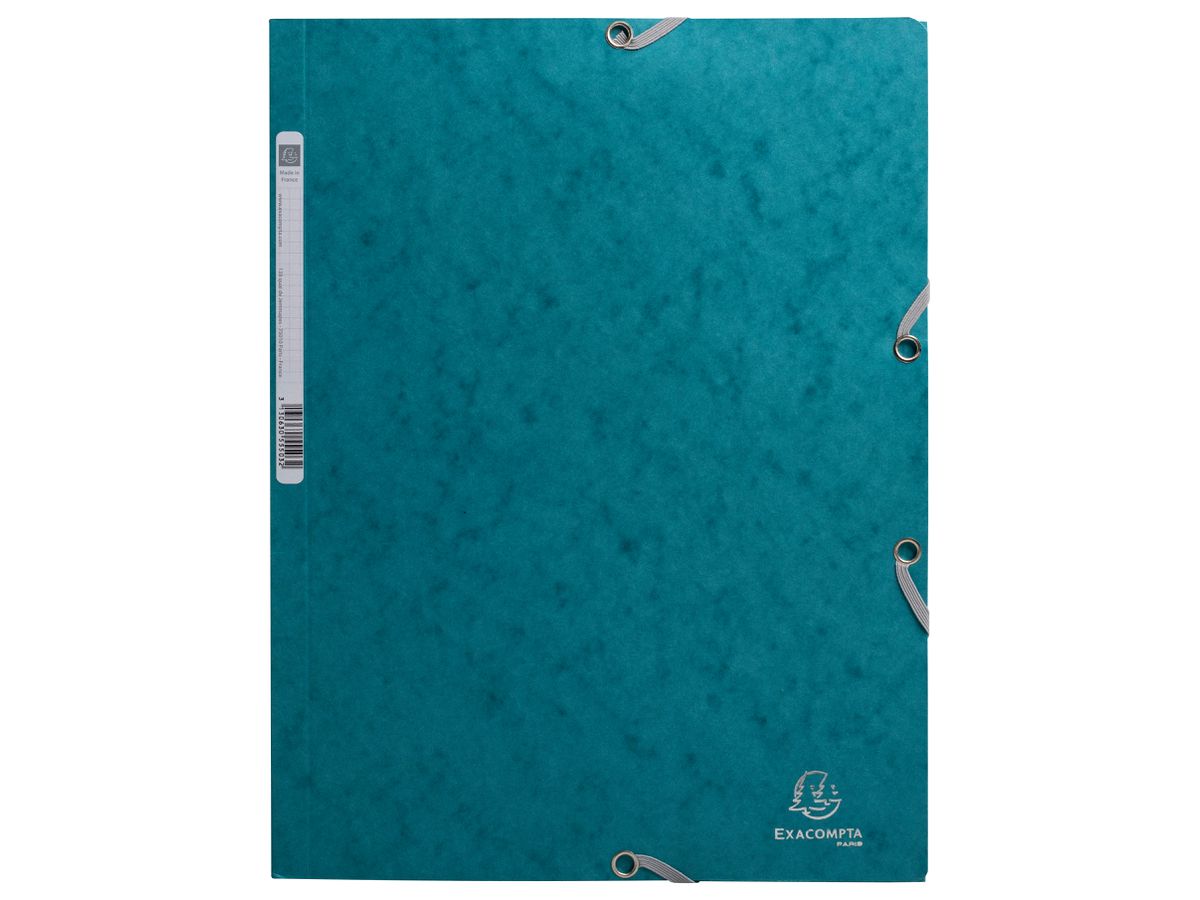 EXACOMPTA Cartella elastica Skandi A4 55272E blu pacifico (3130630552727)