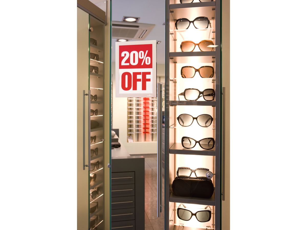 DURABLE Dossier Duraframe 487123 argent, autocollant 2 pcs. (4005546404868)