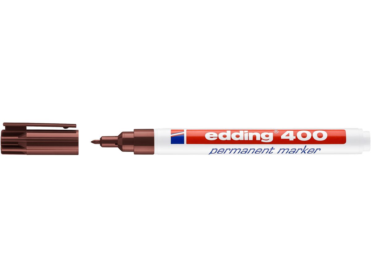 EDDING Permanent Marker 400 1mm 400-7 marrone (4004764315833)