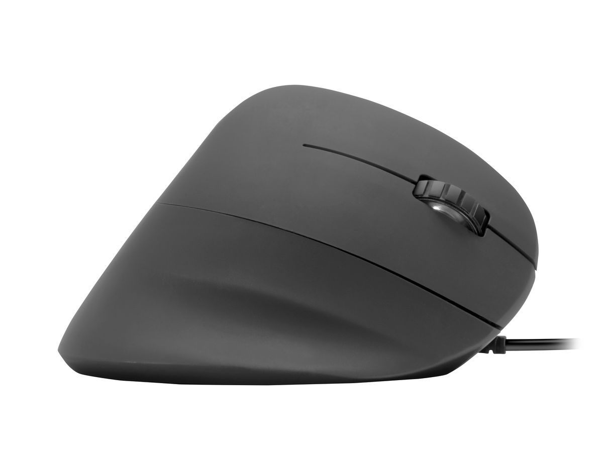 SPEEDLINK PIAVO Ergonomic Mouse USB SL-610019-RRBK vertical, rubber-black (4027301839395)