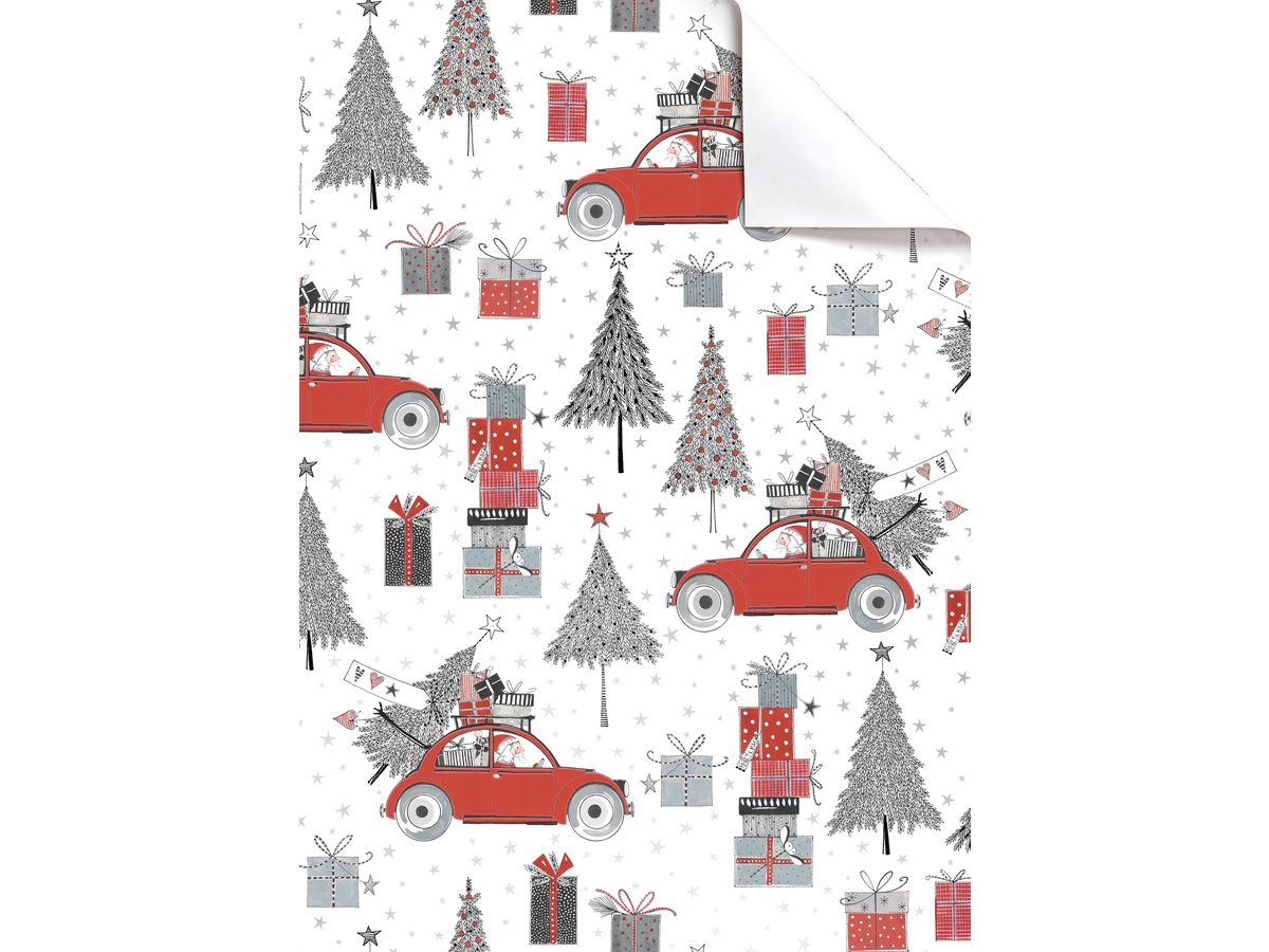 STEWO Geschenkpapier Xander 2514563920 rot 100x70cm (7630050841228)