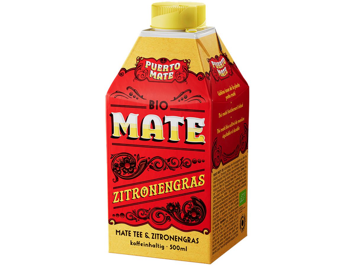 PUERTO Mate Zitronengras Bio 7355 50 cl, 8 Stk. (7640150495108)