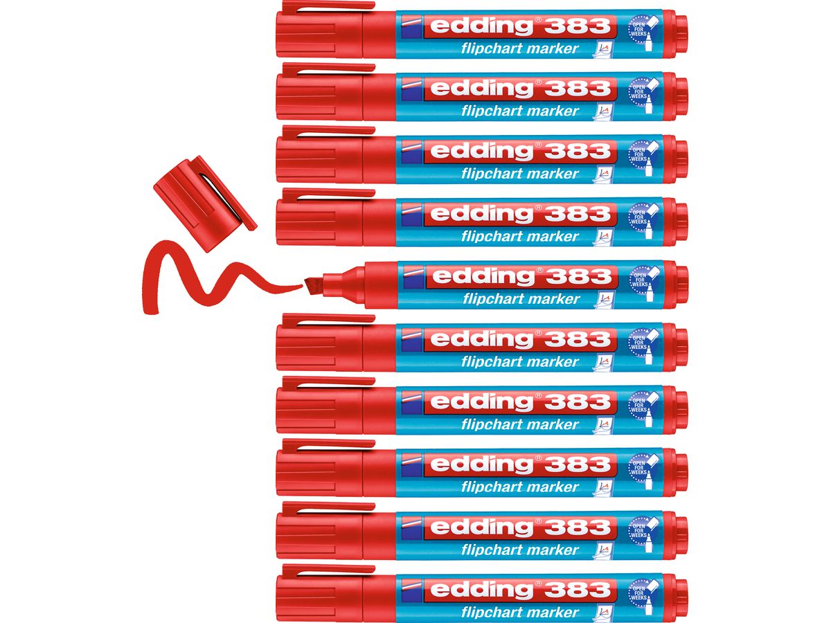 EDDING Flipchart Marker 383 1-5mm 383-2 rosso (4004764013852)