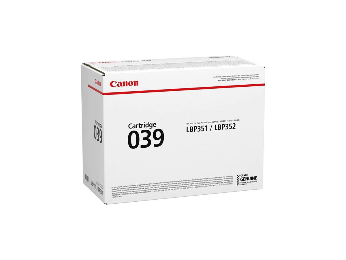 CANON Modulo di toner 039 nero 0287C001 LBP 351x/352x 11'000 pagine (4549292031485)