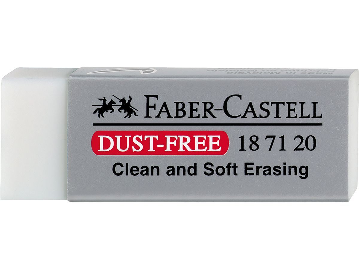 FABER-CASTELL Radierer Dust-Free 187120 transparent (9556089871204)