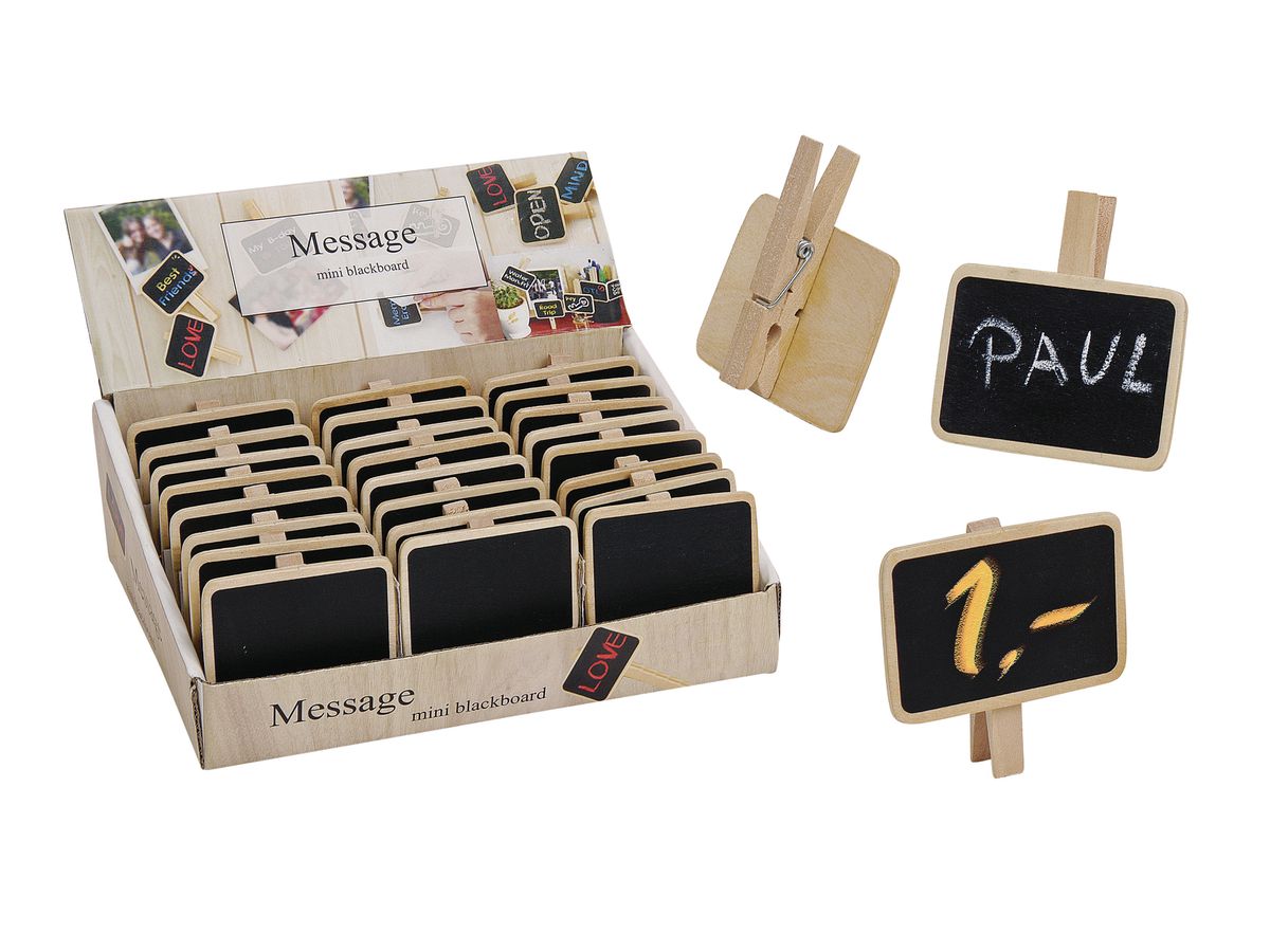 ROOST Memotafel Clip 10014078 Holz 7x5cm (4007698140786)