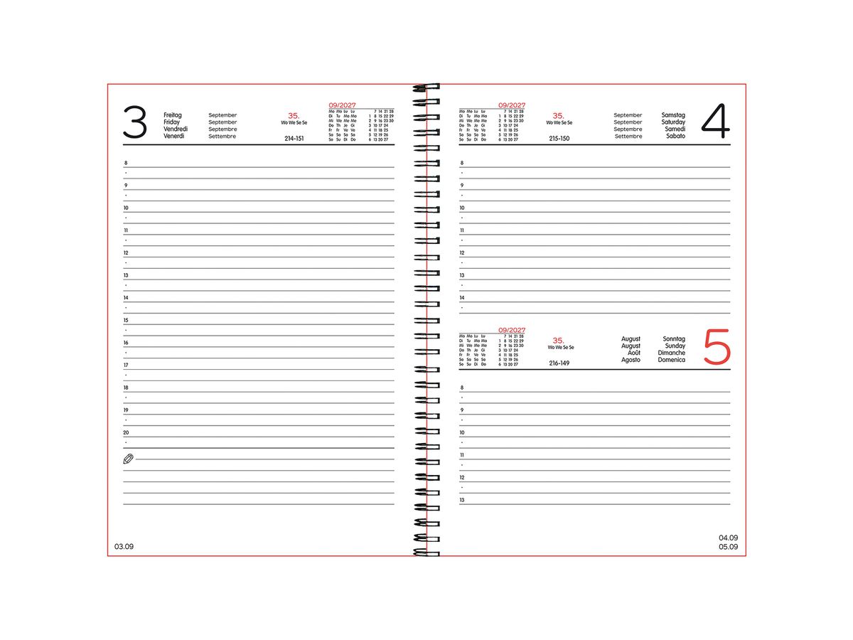 SIMPLEX Agenda scolaire Teacher 26/27 500502.27 1J/1P 12M bleu ML 14.8x21cm (7611468042254)