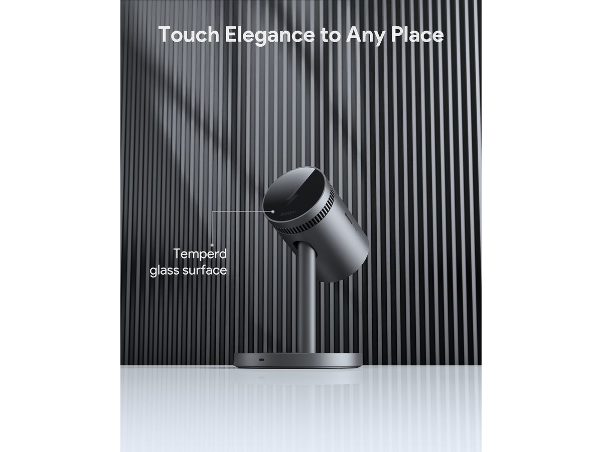 AUKEY MagFusion 3-IN-1 Pro LC-MC311A Wireless Charger 15W, Black (0689323788163)