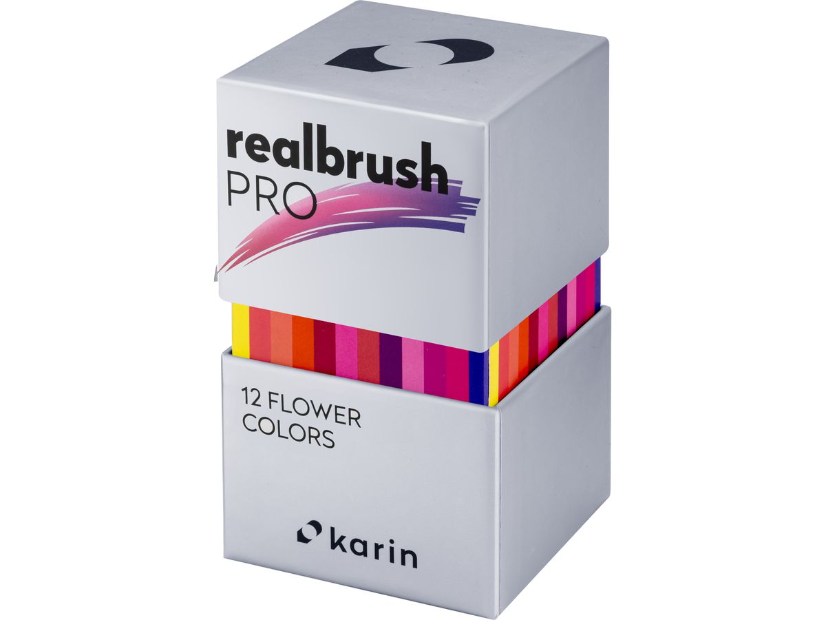 KARIN Real Brush Pen Pro 0.4mm 31C4 Flower colours 12 pièces (5904446031343)