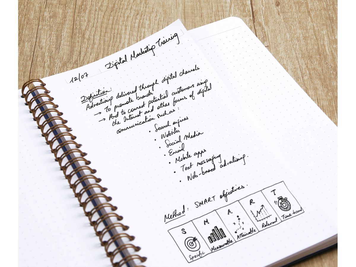 CLAIREFONTAINE AGE BAG MY.NOTES A4 783464C Spiralbuch liniert blau 60 Bl (3329687834645)