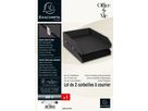 EXACOMPTA Briefkorb OfficeByMe A4+ 14601E 2er-Set, schwarz (3130630146018)