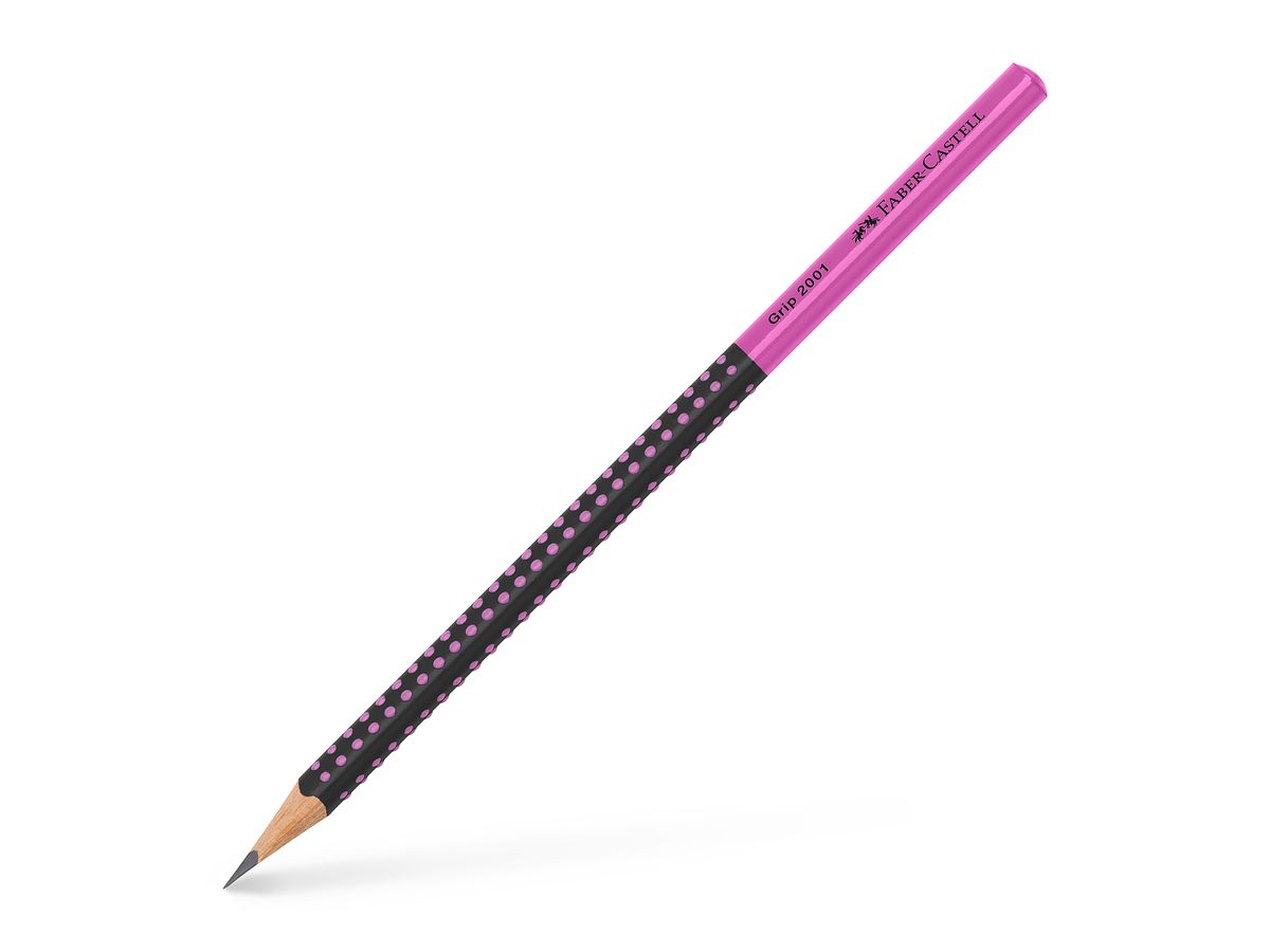 FABER-CASTELL Crayon Grip 2001 517011 Two Tone noir/pink (4005405170118)
