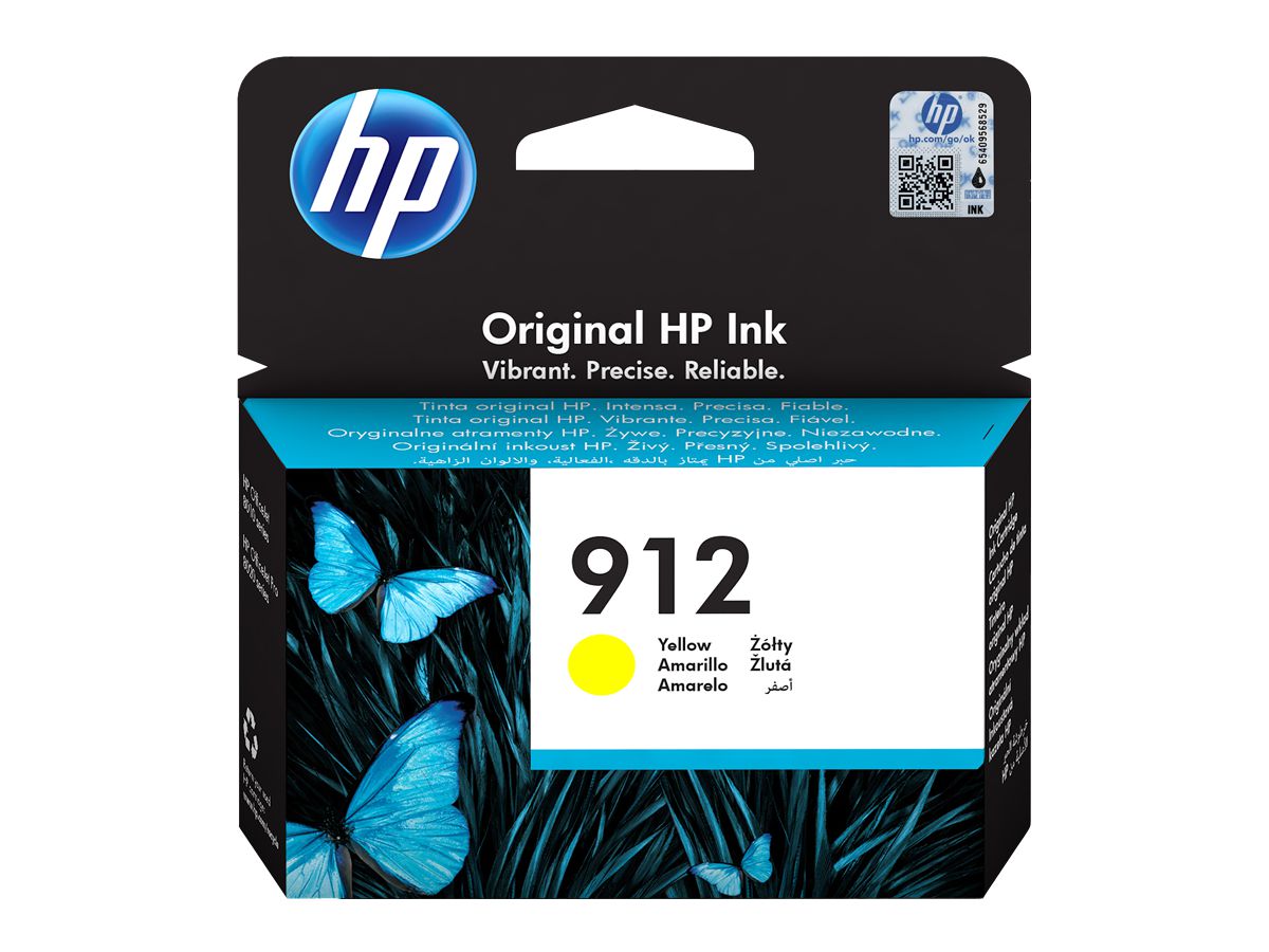 HP Tintenpatrone 912 yellow 3YL79AE OfficeJet 8010/8020 315 S. (0192545866781)