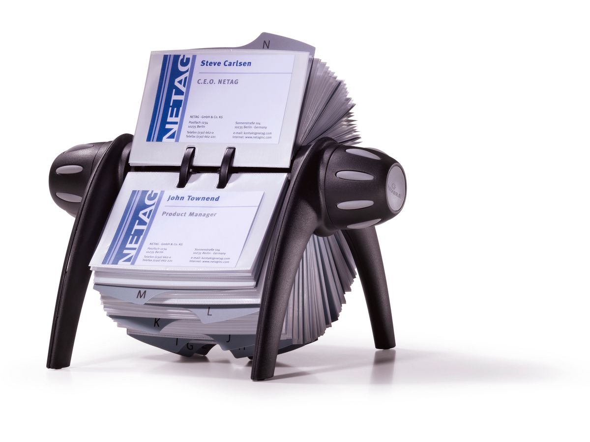 DURABLE Visifix flip 72x104mm 241701 schwarz 25-teilig (4005546206356)