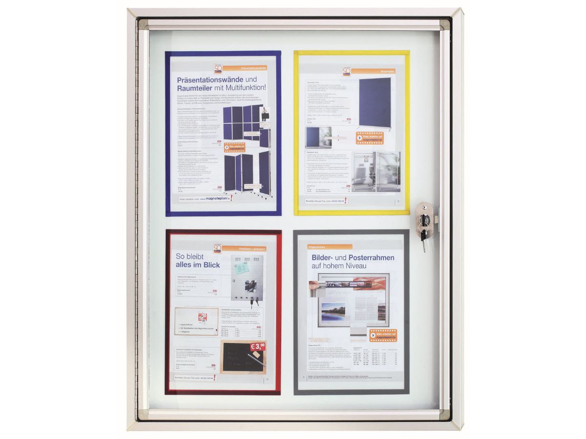 MAGNETOPLAN Vetrina CC 900x1125x65mm 1214200 Outdoor, magnetico 9x A4 (4013695036458)