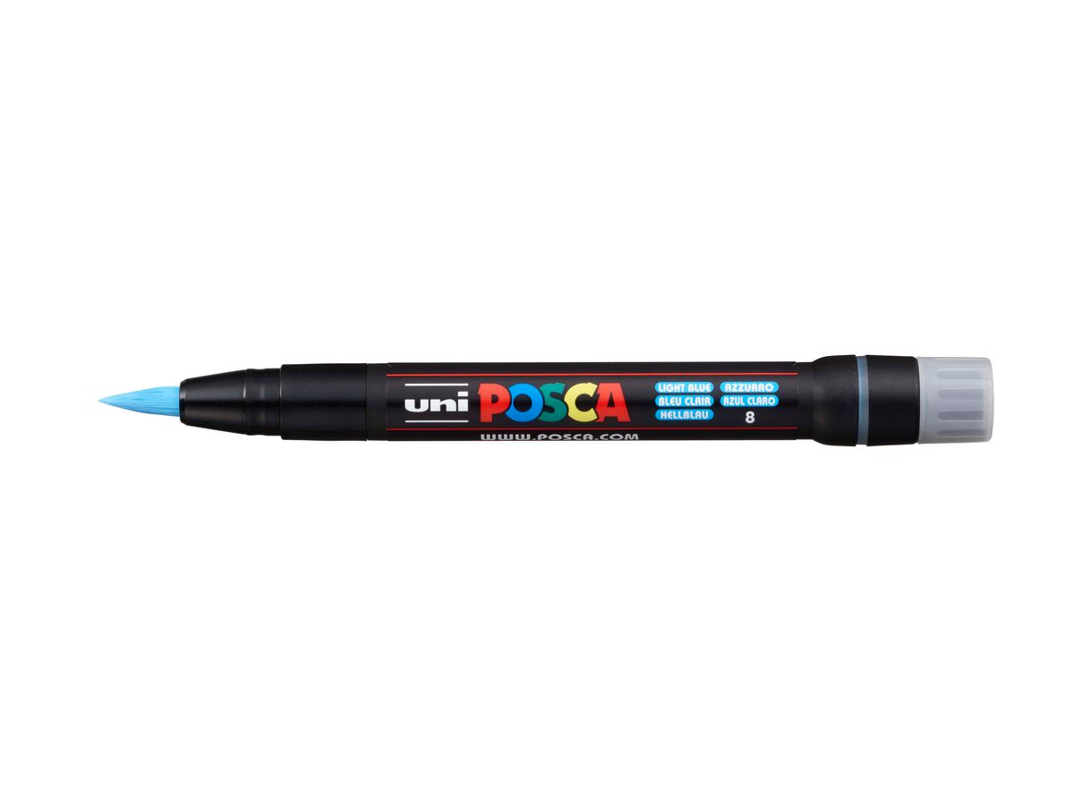 POSCA Pinsel-Marker 1-10mm PCF350 L.BLU hellblau (4902778559741)