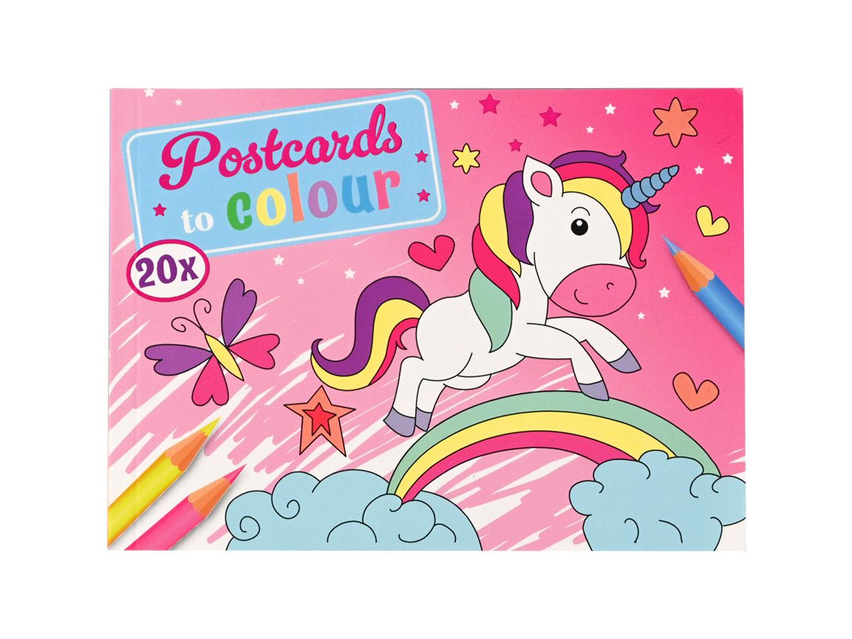 ROOST Libro da colorare cartoline B19486 per bambini 3 pezzi assortiti (8711851194863)