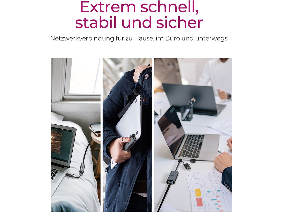 ICY BOX USB to 2.5 Gigabit Eth. LAN IB-LAN301-C3 (4250078173649)