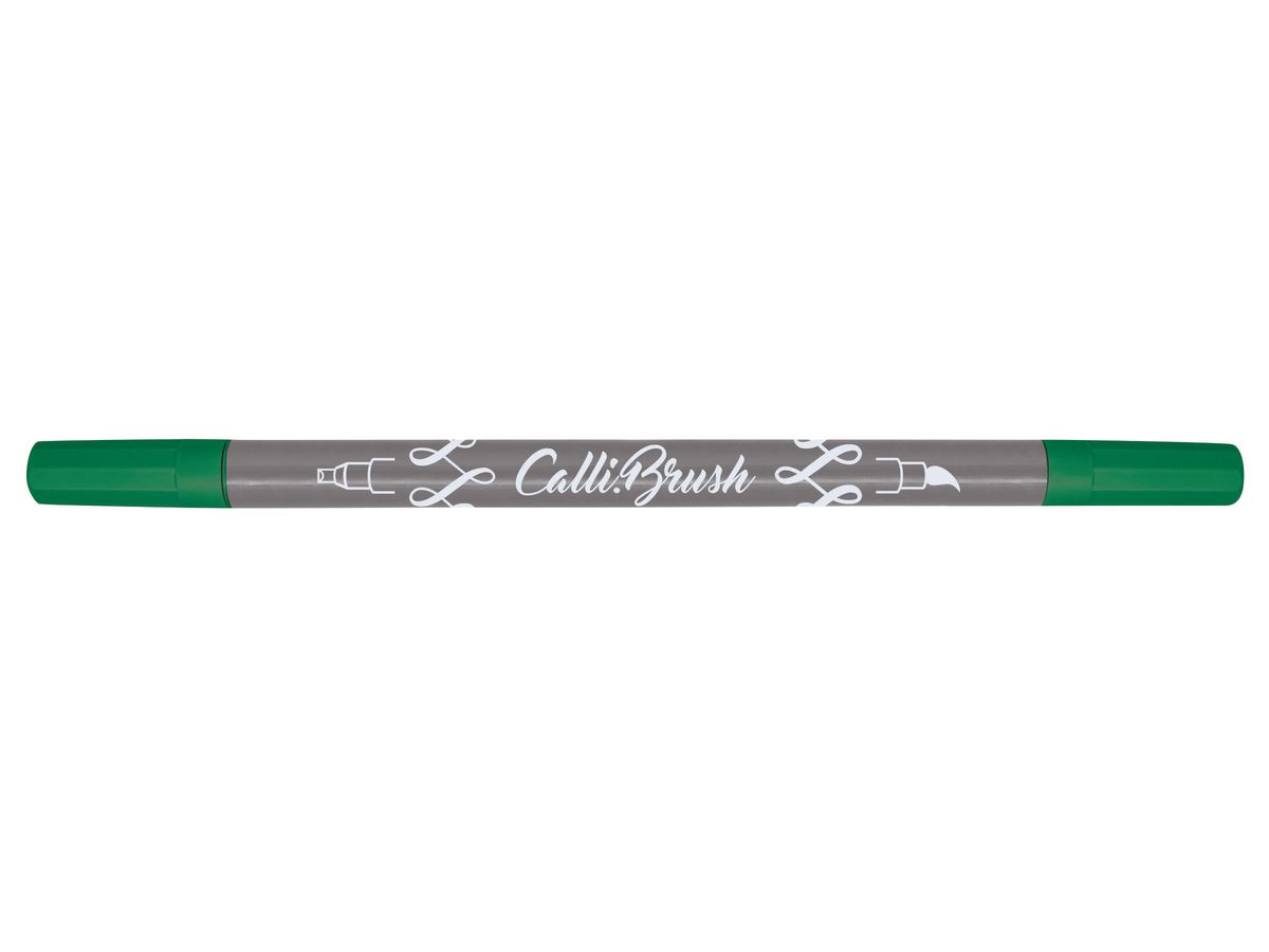 ONLINE Callibrush Pen Double Tip 2mm 19058/6 Dark Green (4014421190581)