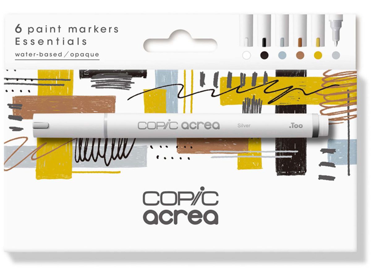 COPIC Marker acrea Set Essentials 20077600 6 Farben (4511338064658)