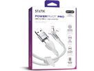 STATIK PowerPivot Pro Nylon Braided PUP-0455-10FT-CC-WHT USB-C to C, 3m, 100W White (0810024057702)