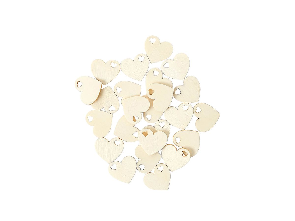 I AM CREATIVE Streuteile Herz 4501.16 weiss 24 Stück (7611983158904)