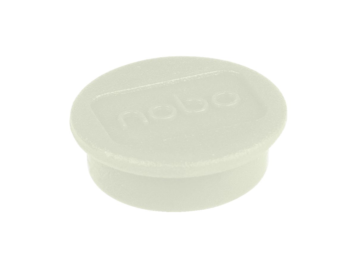 NOBO Magnet rund 13mm 1915287 weiss 10 Stück (5028252611091)