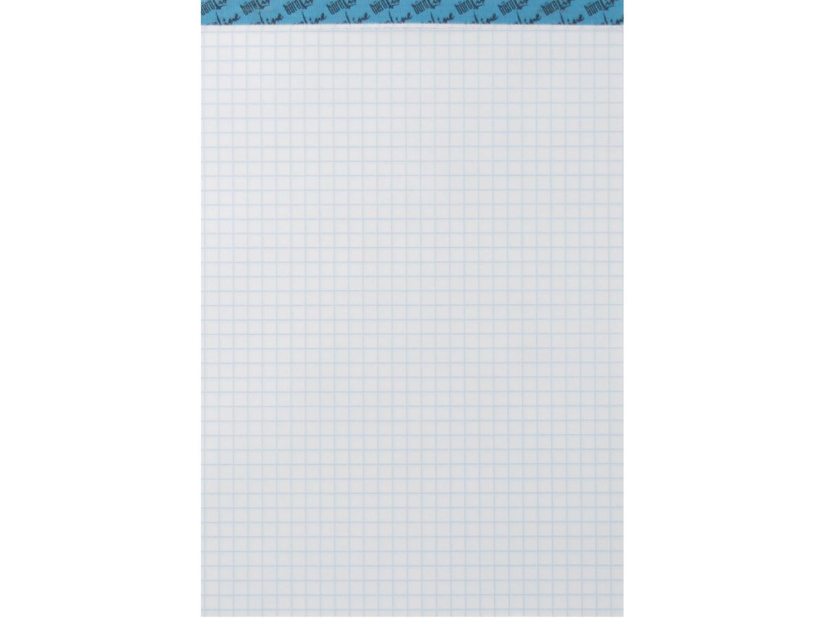 BÜROLINE Büroblock weiss A4 725267 kariert, 70g, 4mm 100 Blatt (7612532058577)