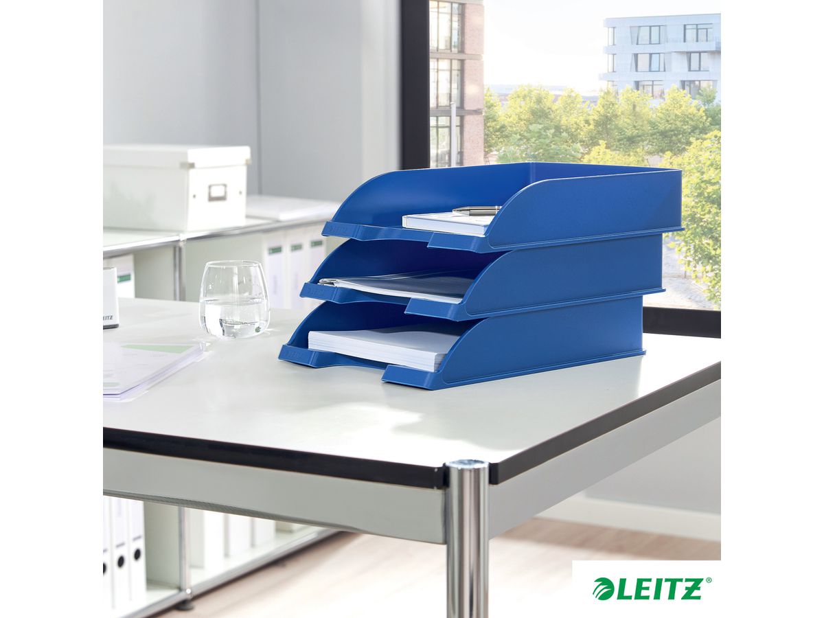 LEITZ Briefkorb Plus A4 52270035 blau (4002432311057)