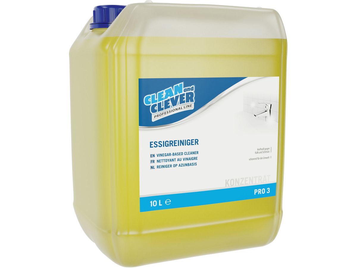 CLEAN AND CLEVER Detergente all'aceto PRO3 10lt 10029 (4024009019036)