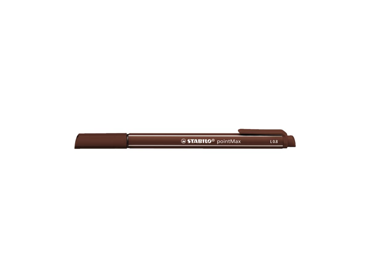 STABILO Fineliner PointMax 0.8mm 488/45 brun (4006381503389)