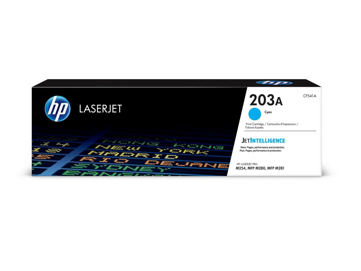HP Toner-Modul 203A cyan CF541A CLJ Pro M254/MFP M280 1300 S. (0190781107095)