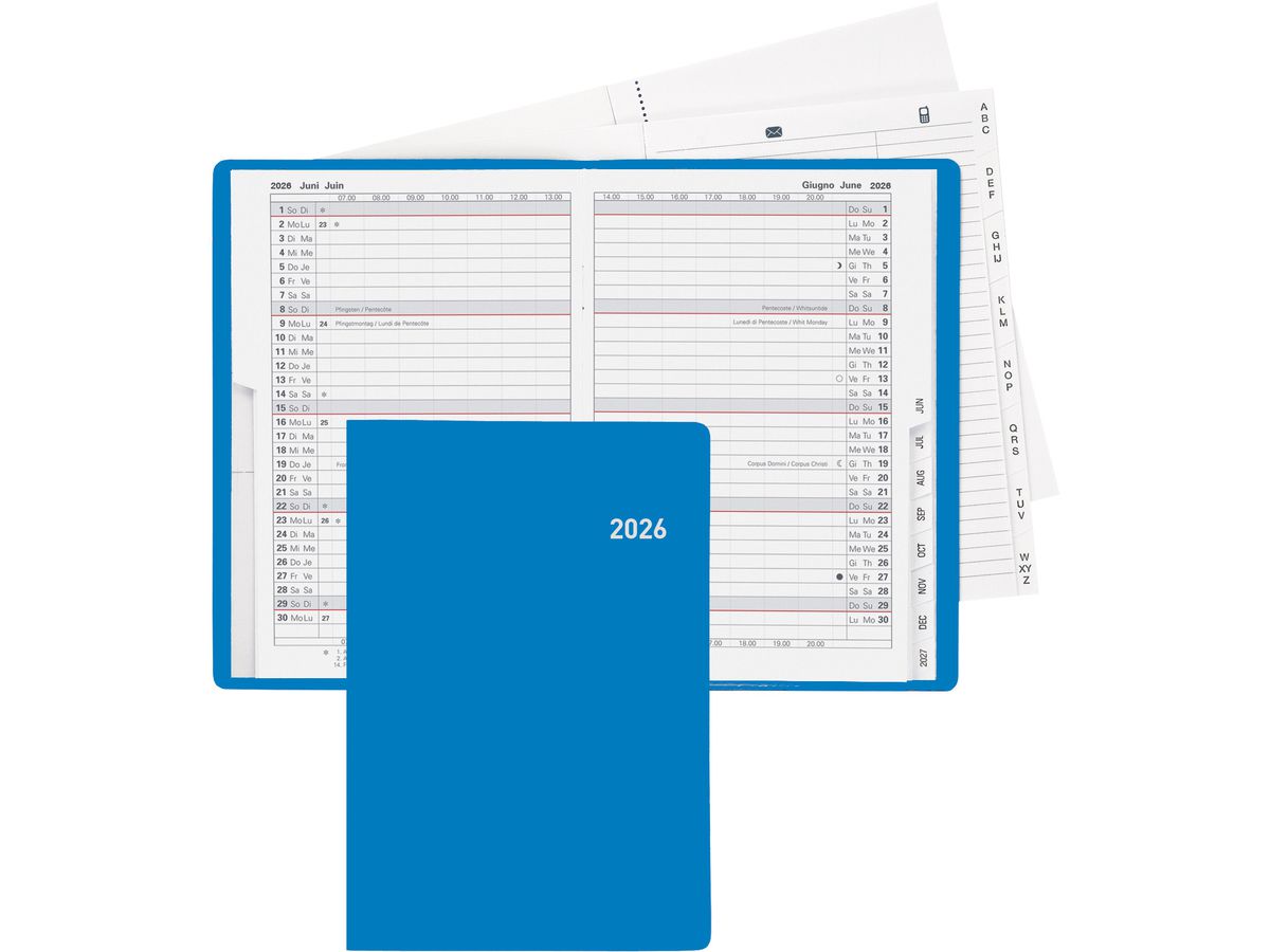 BIELLA Planer Istanbul 2026 855612050026U 1M/2S blau ML 10.6x15.3cm (7611365527014)