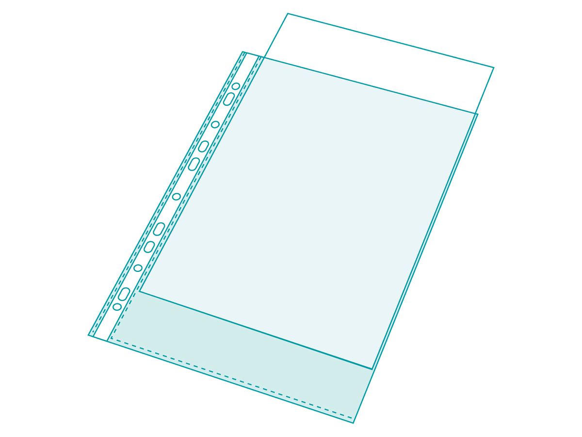 EXACOMPTA Zeigetaschen PP 55my A4 5834E glatt für Exashow 20 Stück (3130630058342)