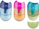 FABER-CASTELL Gomme, Taille-crayon Trend 183604 3 couleurs ass. (6933256640666)