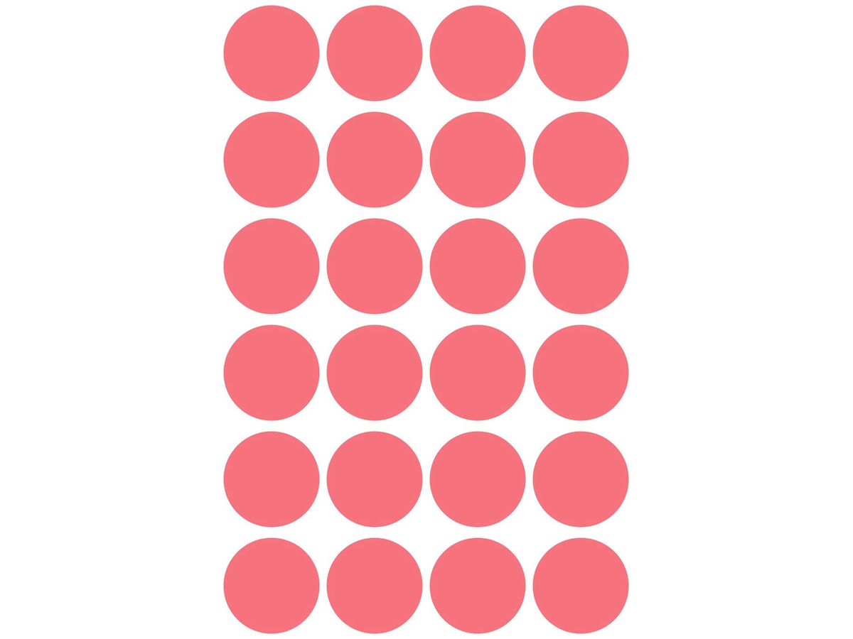 AVERY ZWECKFORM Punti marcatura 18mm 3172 rosso 96 pezzi (4004182031728)